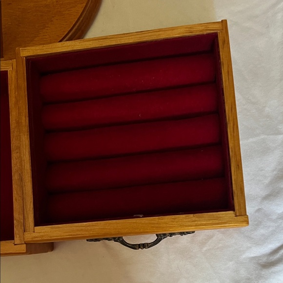 Wooden Jewelry Box with Mirror - Picture 6 of 11